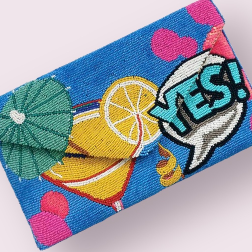 5 Designs Intricate Hand Crafted High Quality Beaded Crossbody Clutch - Picture 13 of 16